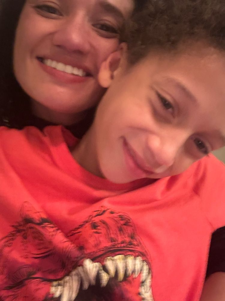 My seven year old and me on his birthday! 