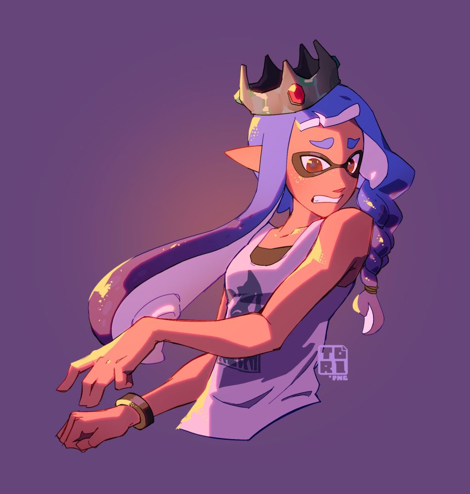 waist-up commission of an inkling OC