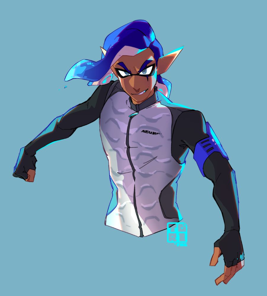 waist-up commission of an inkling OC