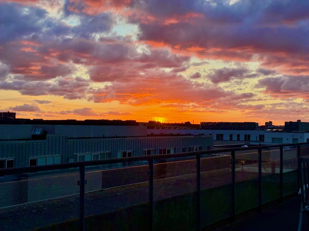 Sunset over Copenhagen