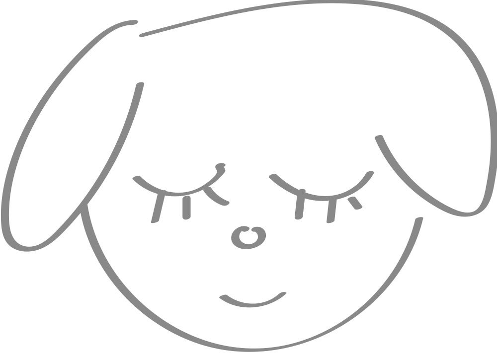 dog with closed eyes