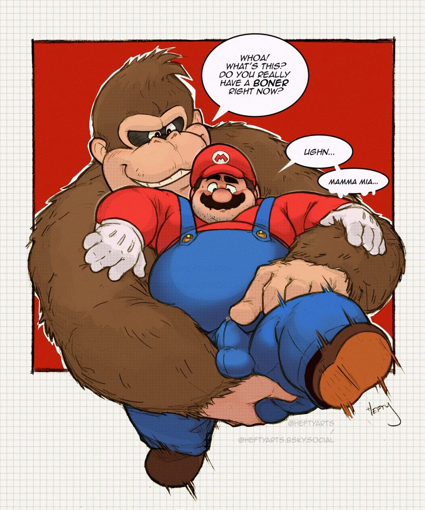 Mario & DK ‘fighting’ (2024) 