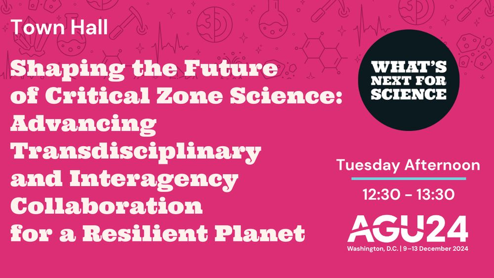 Town hall at AGU24 about Critical Zone science