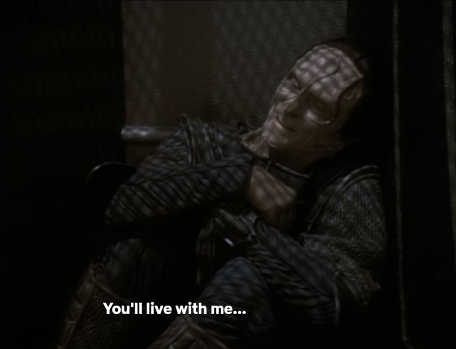 Continuation. Dukat says "You'll live with me..."