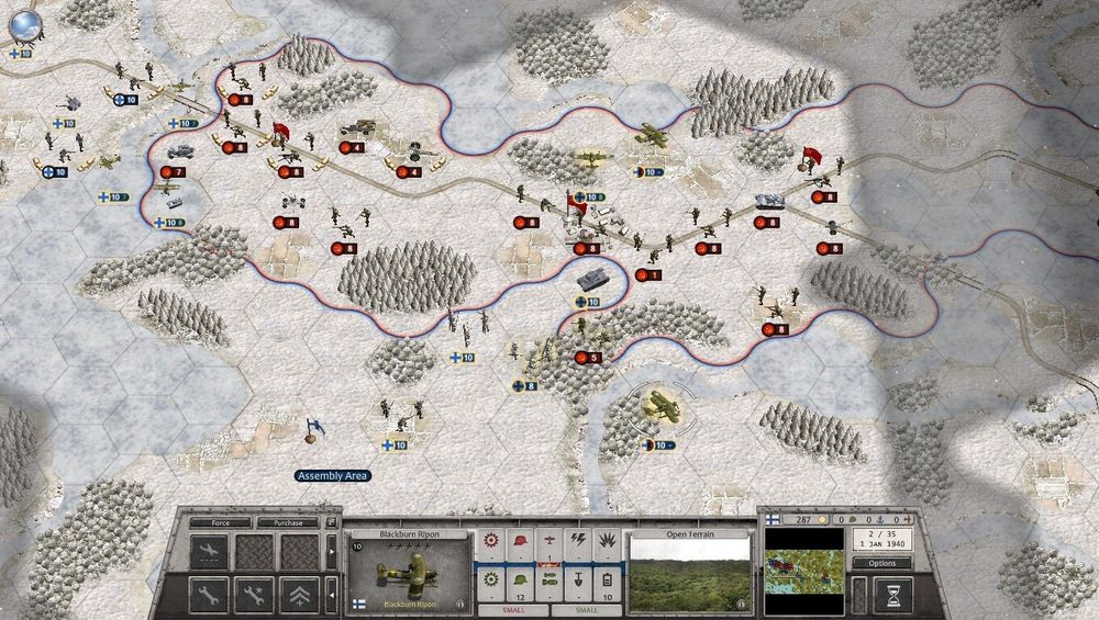 A road flowing with a large number of Soviet units and the tiny fighting force of Finns hoping to stop them...