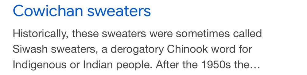 Text that explains that “siwash” is a derogatory Chinook term.