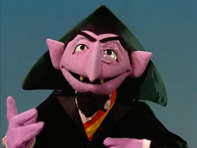 Count von Count from Sesame Street