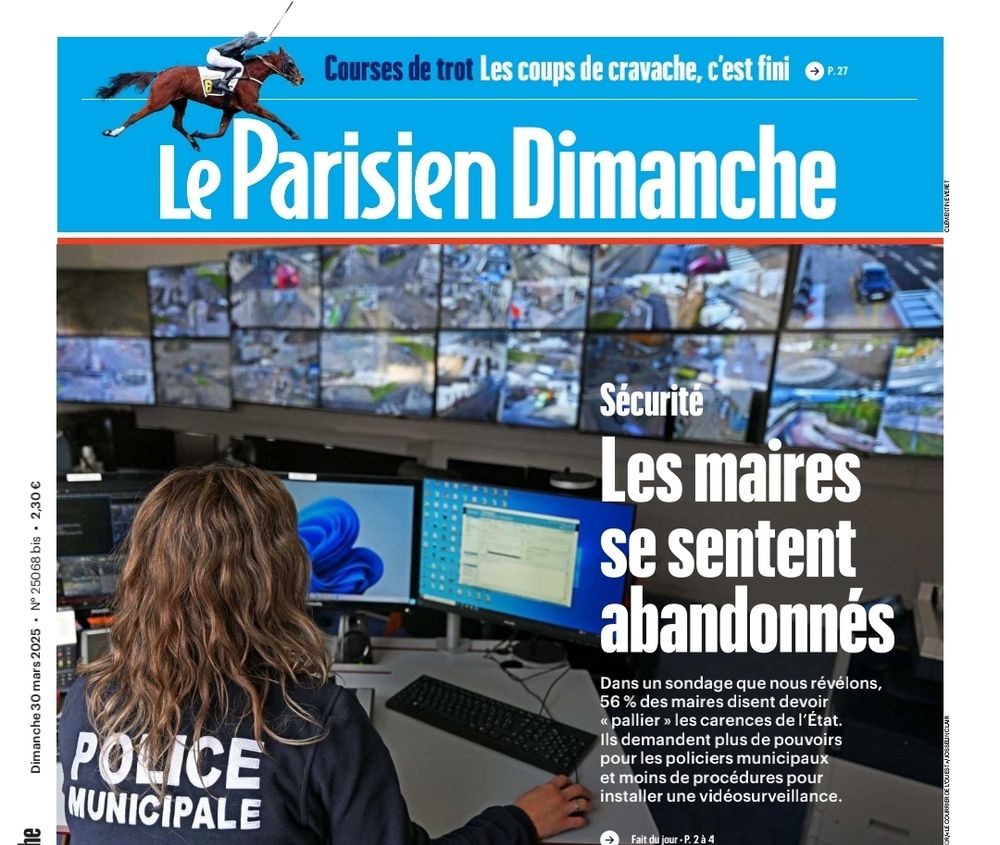 Couverture le Parisien dimanche