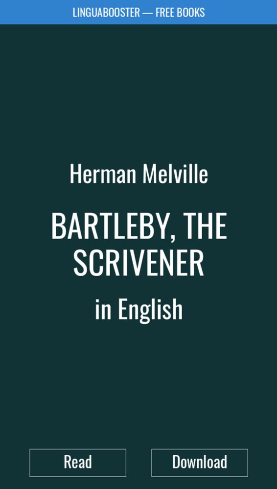 Book «Bartleby, The Scrivener»