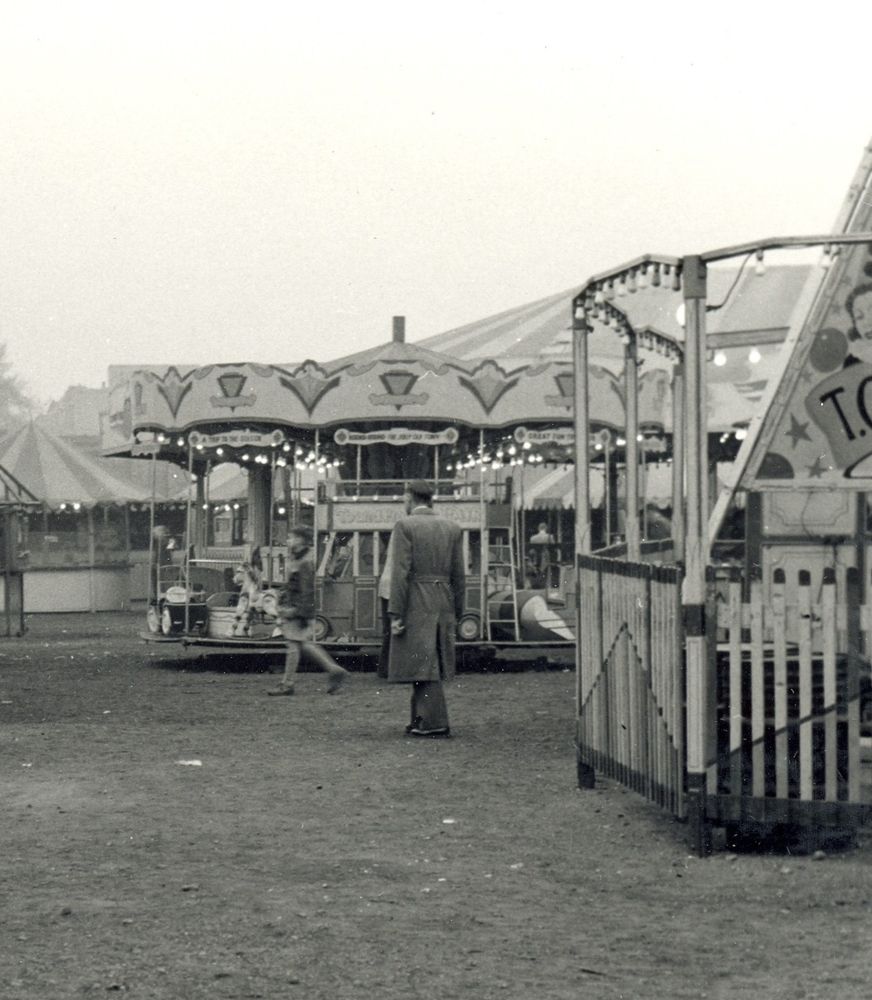 Merry Go Round at Lea Bridge Road Easter Fair, 1957. 

📷 ©Vestry House Museum