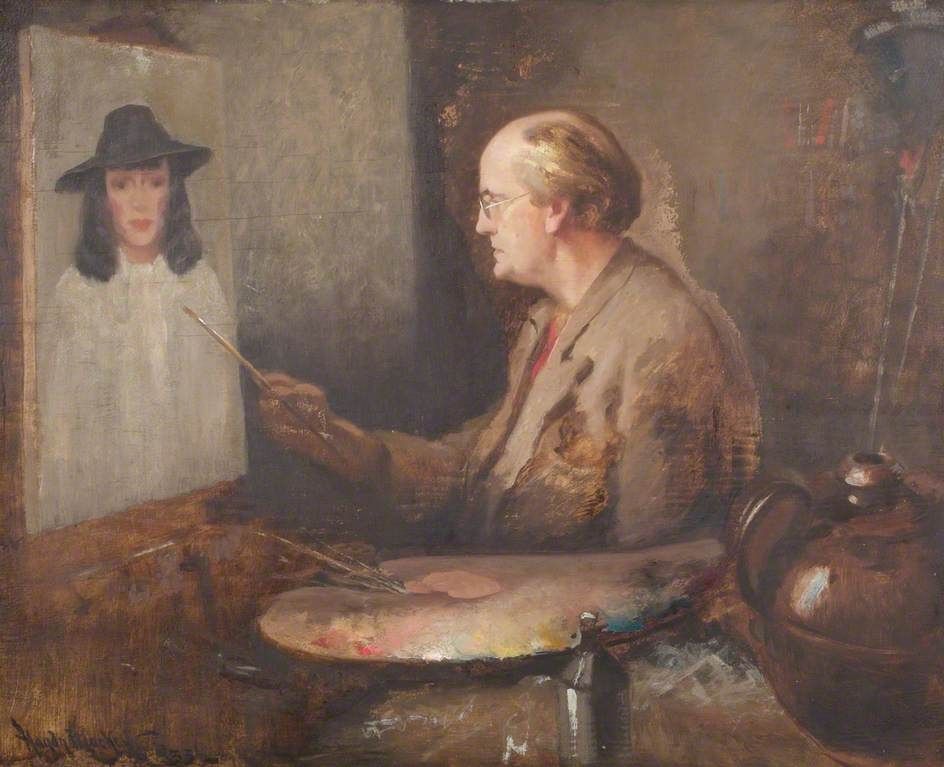 Self Portrait, Haydn Reynolds Mackey (1881-1979), Vestry House Museum. 

🖼️ © the artist's estate. Image credit: Vestry House Museum.
Via Art UK.