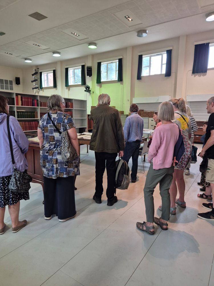 Visitors in the Searchroom during the Archives open day on Sat 5 July.