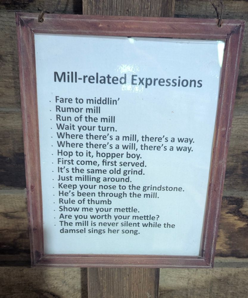 List of expressions with origins in
 milling.