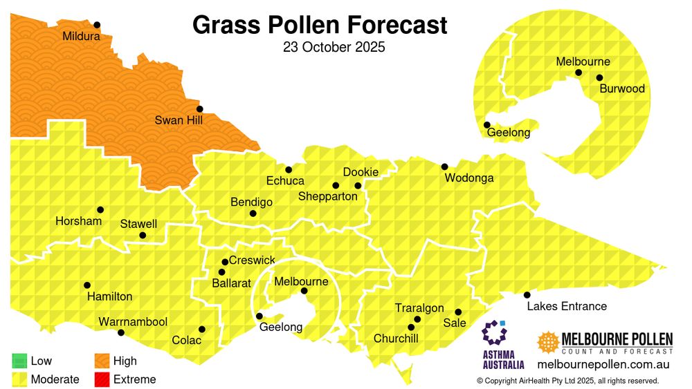 Victoria forecast map