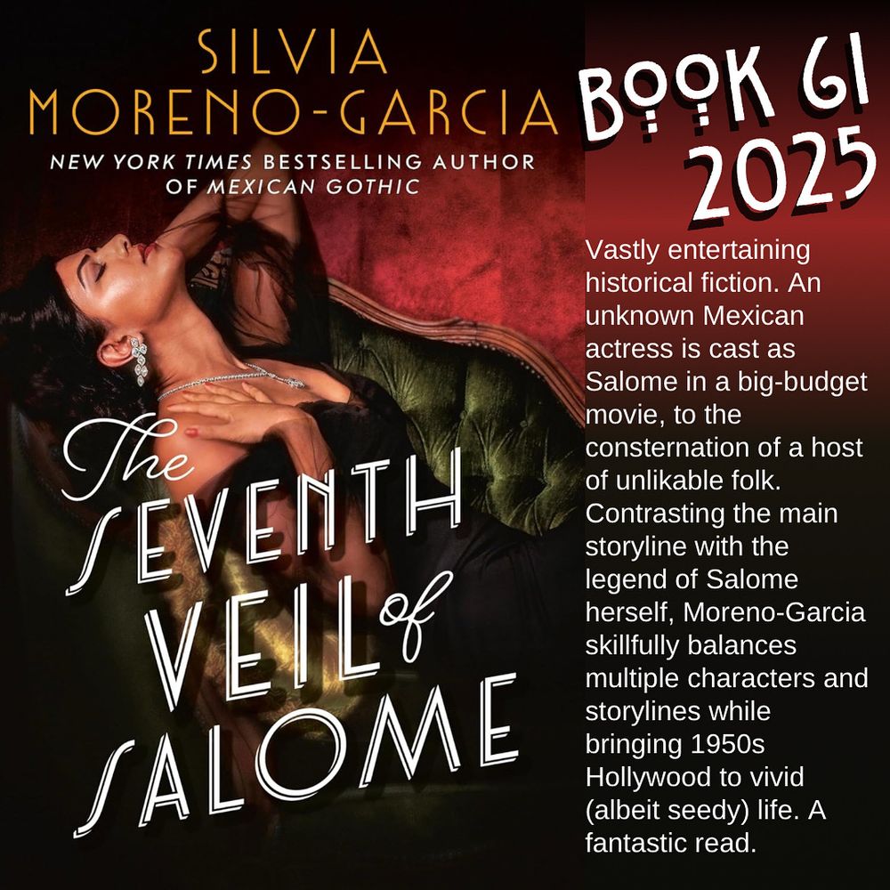 
Book cover, THE SEVENTH VEIL OF SALONE, by Silvia Moreno-Garcia.
Del Rey, 2024.