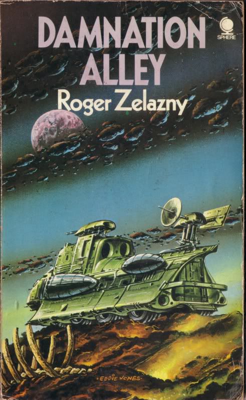 Book cover, Damnation Alley, by Roger Zelazny