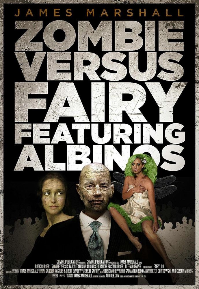 Book cover, Zombie Versus Fairy Featuring Albinos, James Marshall.
ChiZine Books, 2013.