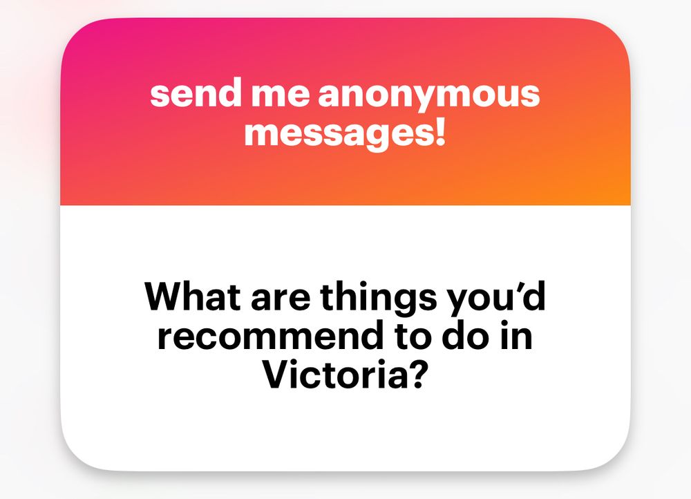 Question reads: What are things you’d recommend to do in Victoria?