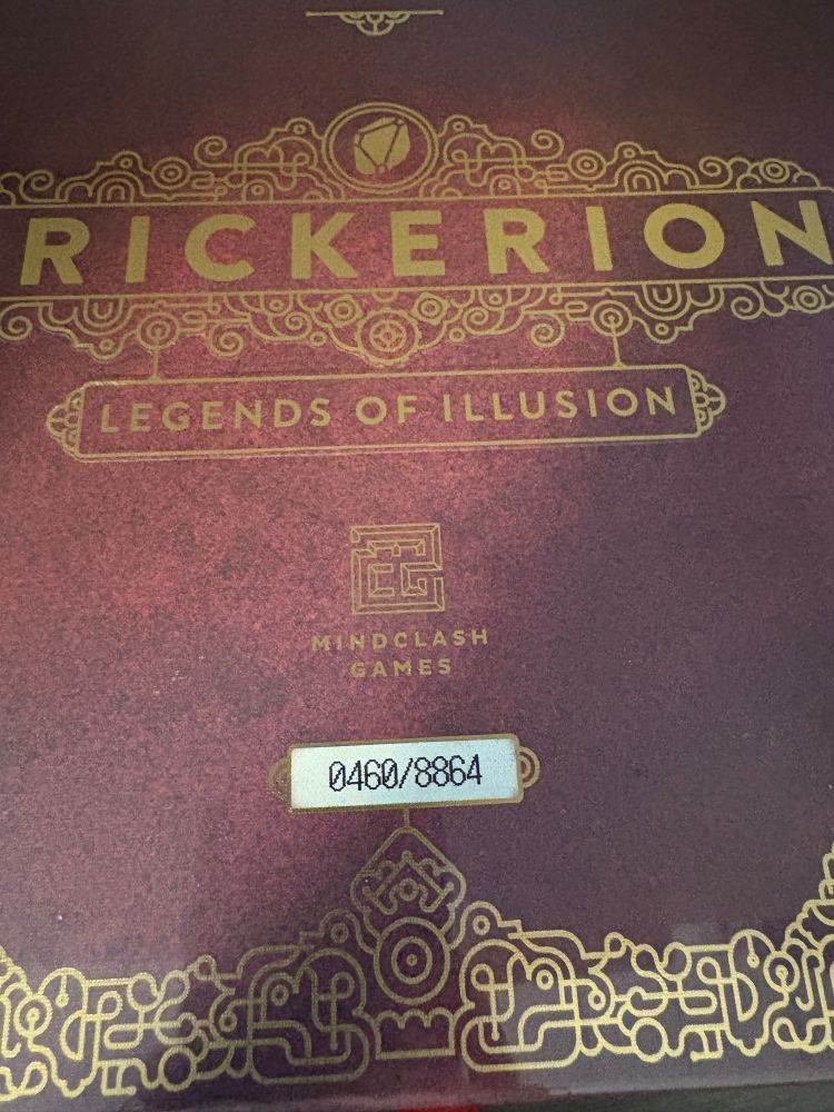 Boîte du jeu Trickerion numérotée 0460/8864