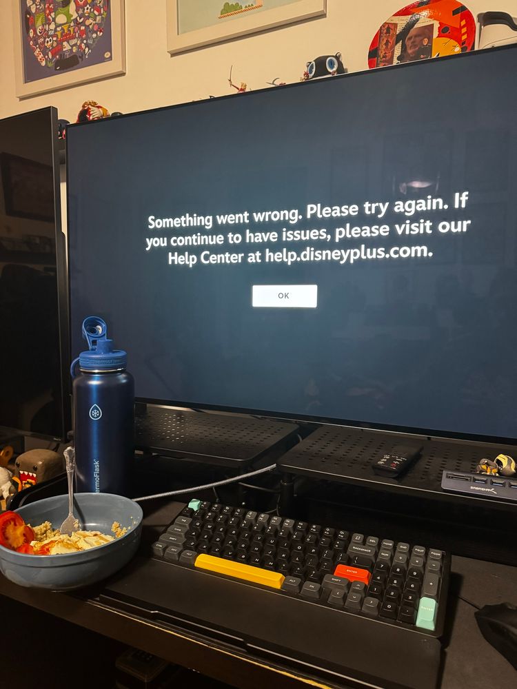 Disney Plus not working because I made dinner
