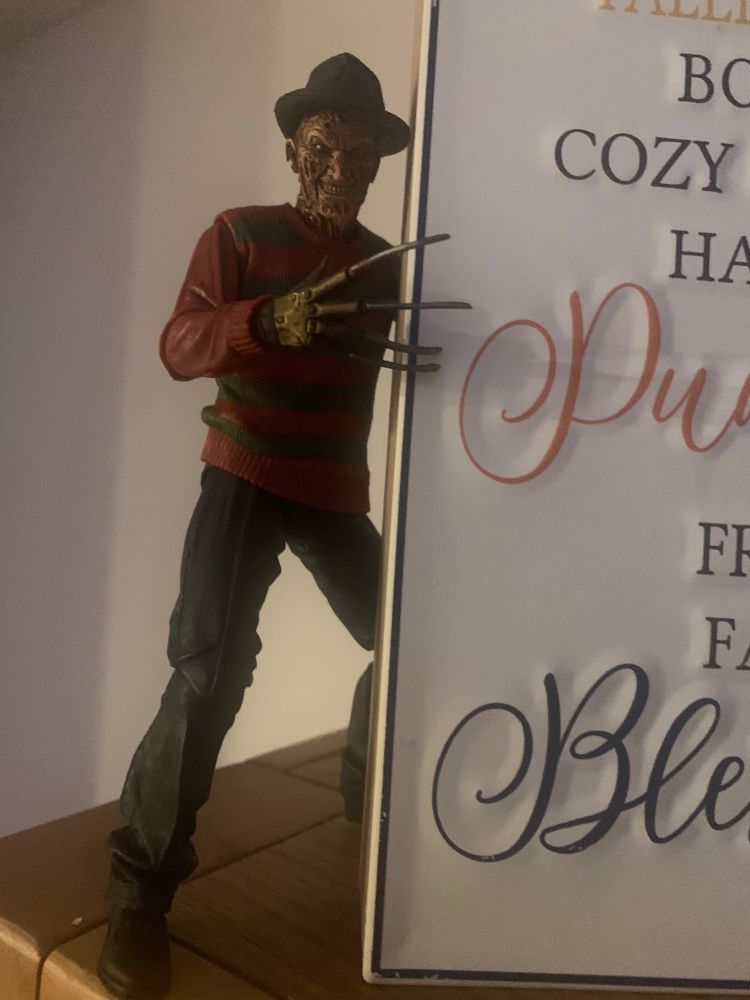 Freddy creeping around.