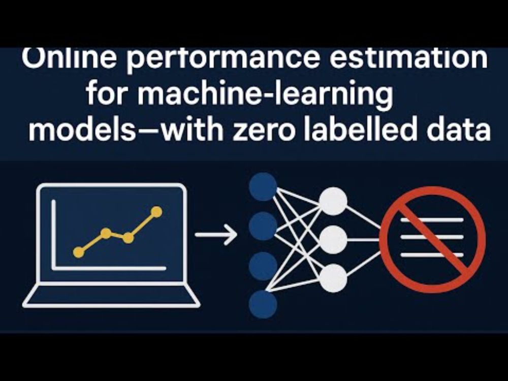 Online performance estimation for machine‑learning models with zero labelled data.