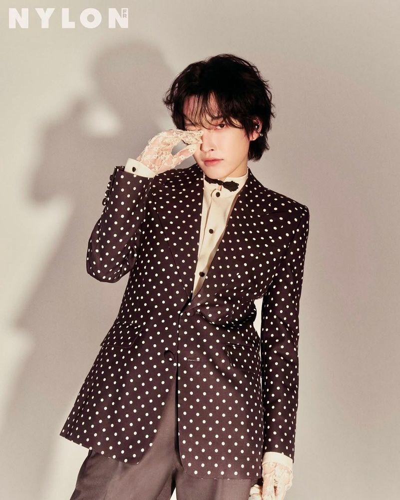 Hongjoong for a Nylon photoshoot