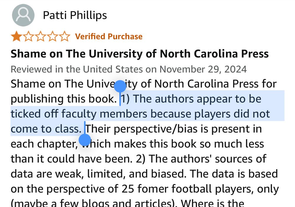 A screenshot of a review