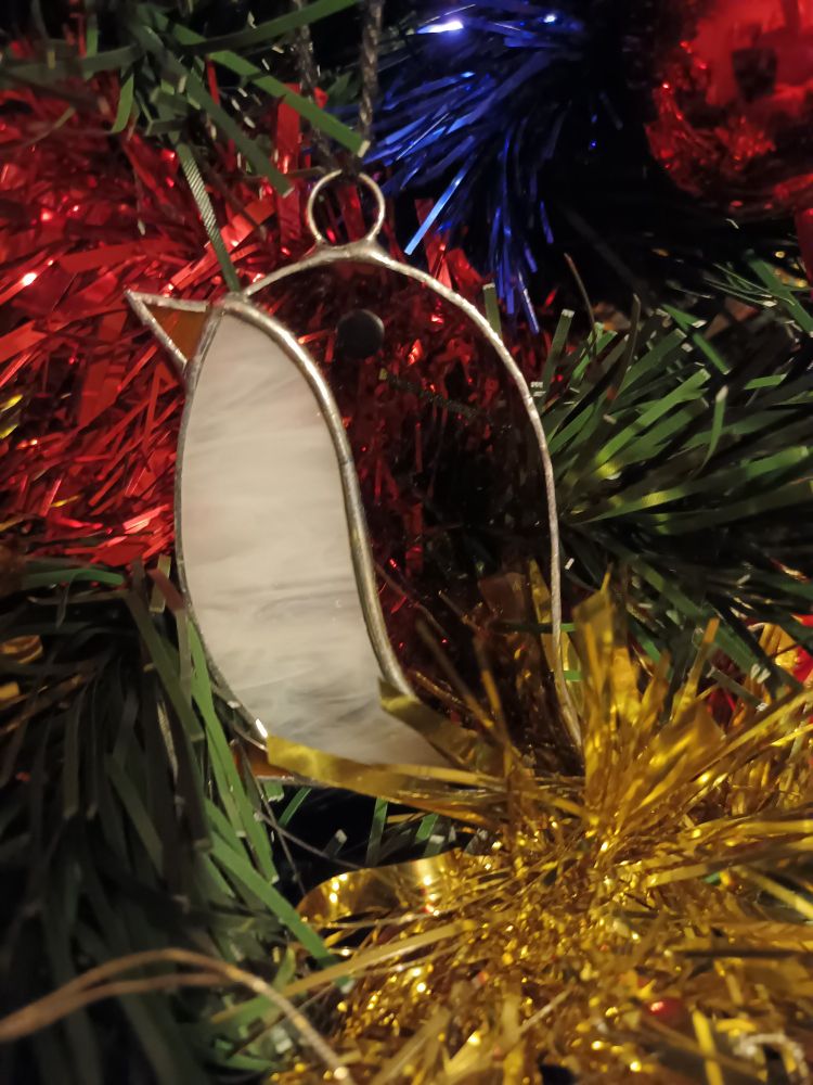 A stained glass penguin by Crafty Glass London.