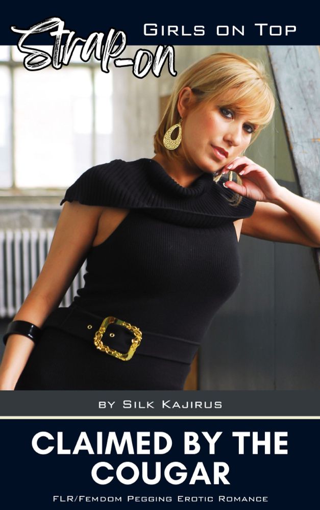 Claimed by the Cougar book cover with attractive blond woman in a sleeveless dress