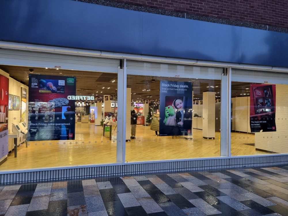 An Argos store with 65 million square feet of empty floor space