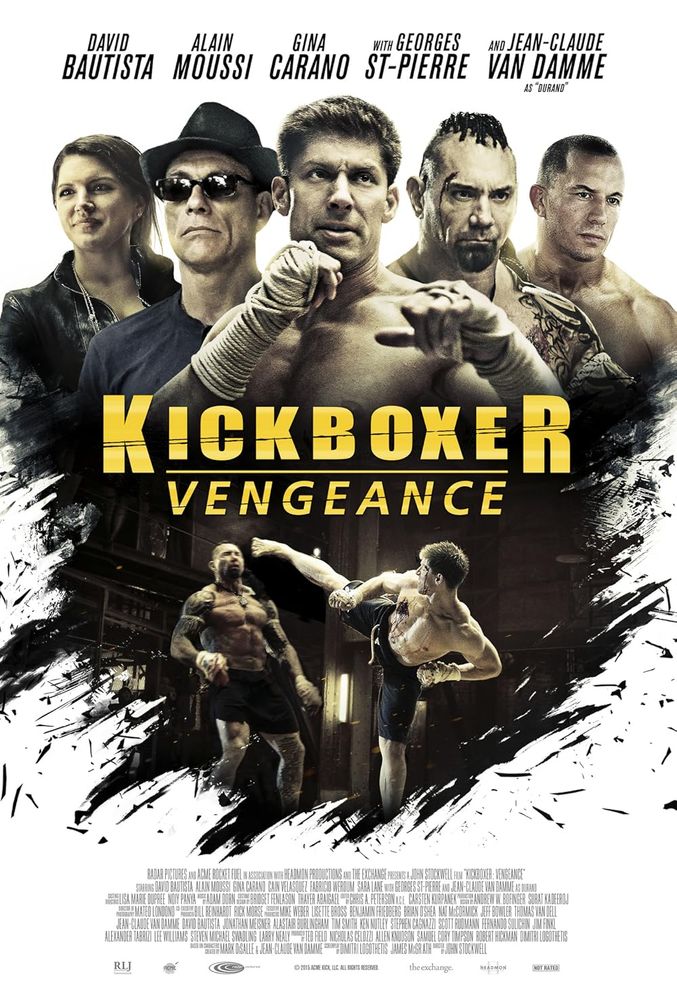 The poster for the movie Kickboxer: Vengeance