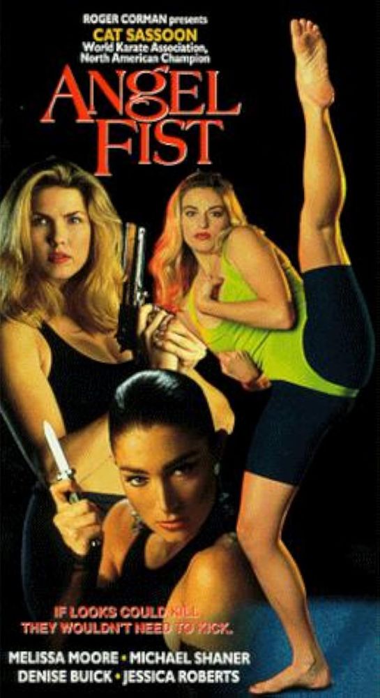 The poster for the 1993 movie Angelfist.