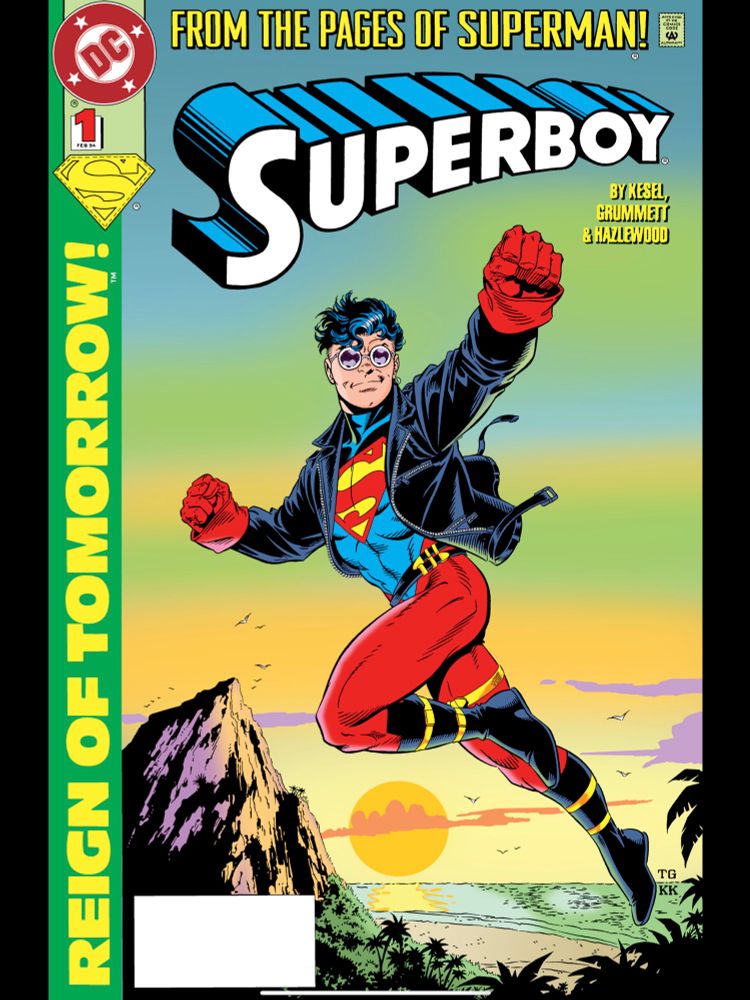 The cover to Superboy (1994) #1, the first issue.