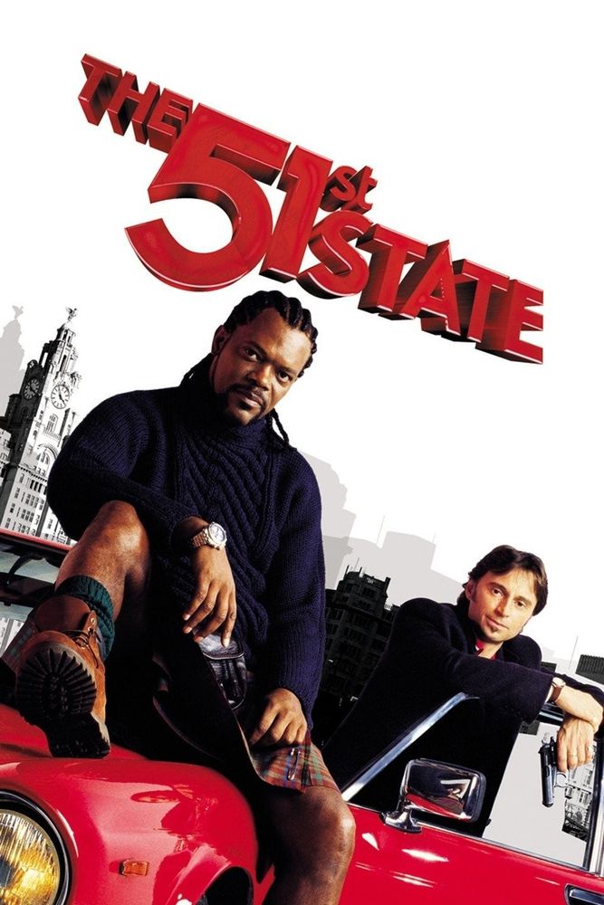 The poster for the 2001 movie The 51st State, starring Samuel L. Jackson and Robert Carlyle.