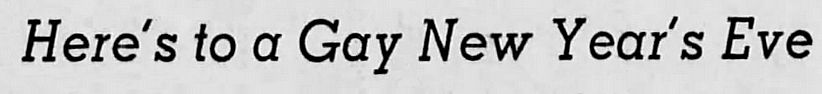 Here’s to a gay New Year’s Eve 