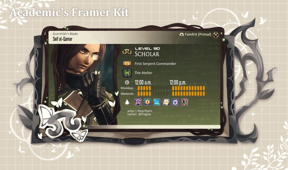 a fake framer kit design based on my oc seif