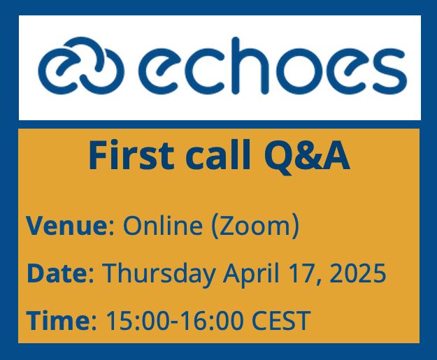 ECHOES First Call Q&A banner with details