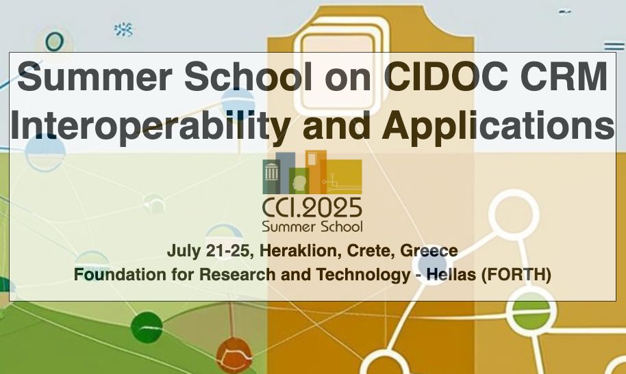 Summer School on CIDOC CRM banner