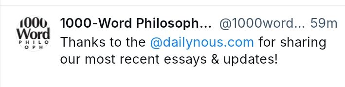 1000 word philosophy thanks daily nous for sharing their most recent essays