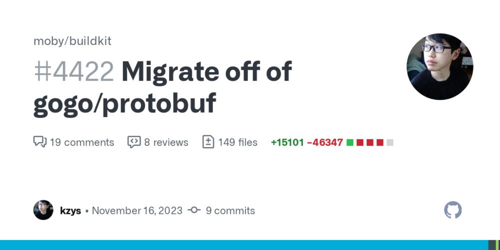 Migrate off of gogo/protobuf by kzys · Pull Request #4422 · moby/buildkit