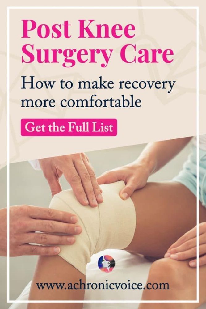 Post Knee Surgery Care - How To Make Recovery More Comfortable - Get The Full List. (A physiotherapist presses and checks a bandaged knee of a patient.)