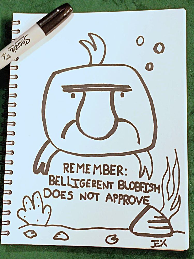 a cartoon blobfish