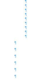 Two columns of pilcrows on a white screen (indicating that someone has pressed Enter multiple times rather than insert > page break)