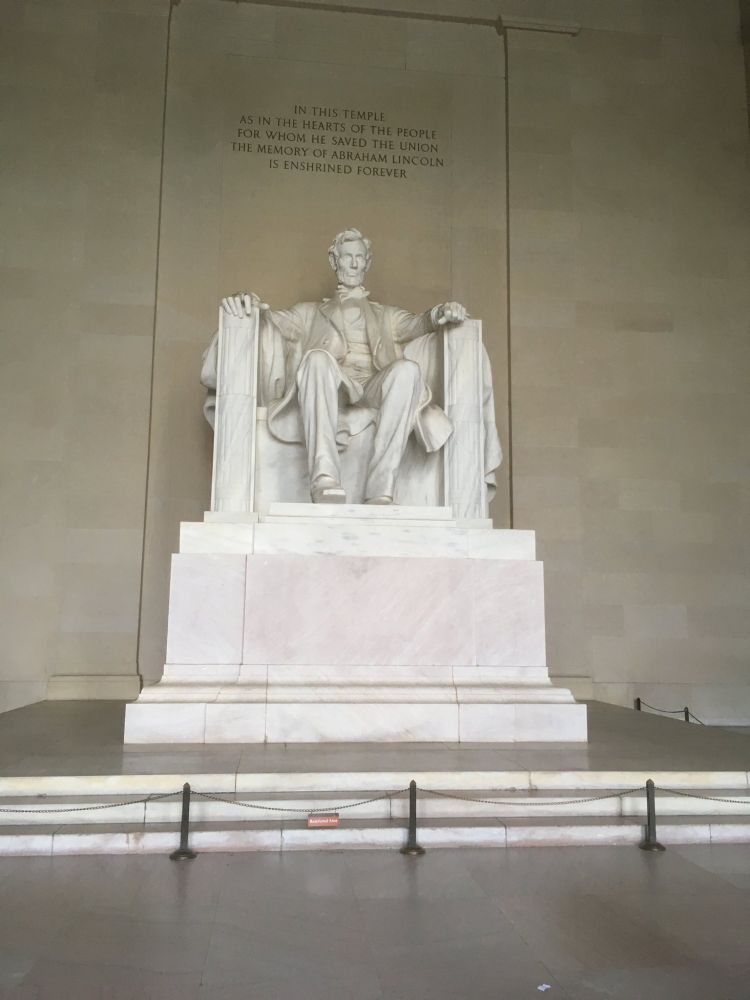 The Lincoln Memorial. 
