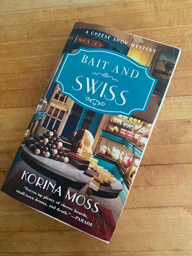 a cozy mystery novel by Korina Moss titled Bait and Swiss