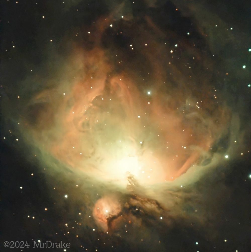 A photograph of the Orion Nebula 
