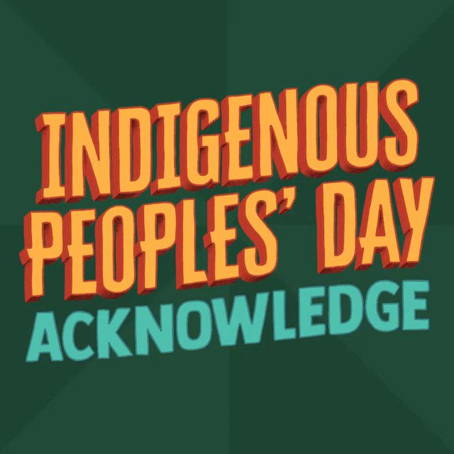 an advertisement for indigenous peoples ' day