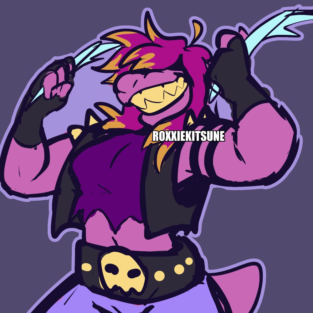 Susie from Deltarune in her rock outfit from chapter 3 , based on the concept art posted on the Undertale account. #Deltarune #Furryart