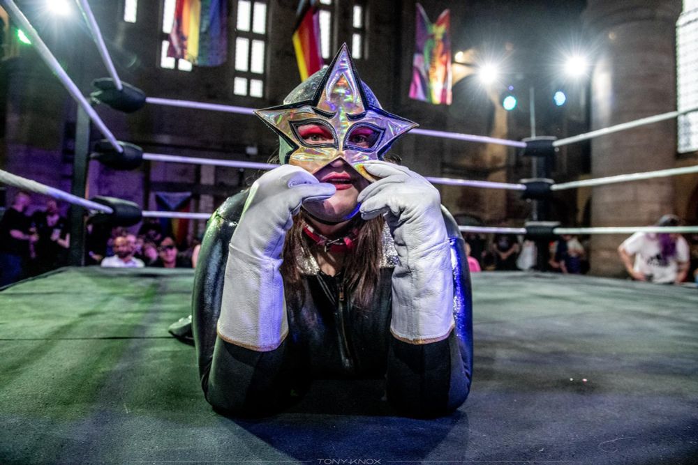 Commander Sterling being coy in the ring